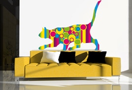 Wandtatoo „Katze“