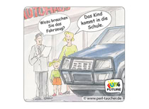 Cartoon „Schulstart“