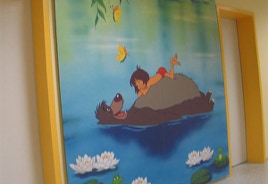 „Balou und Mogli“, Digitaldruck auf Resopal