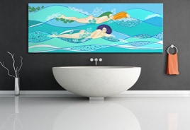 „Bade-Nixen“, Digitaldruck